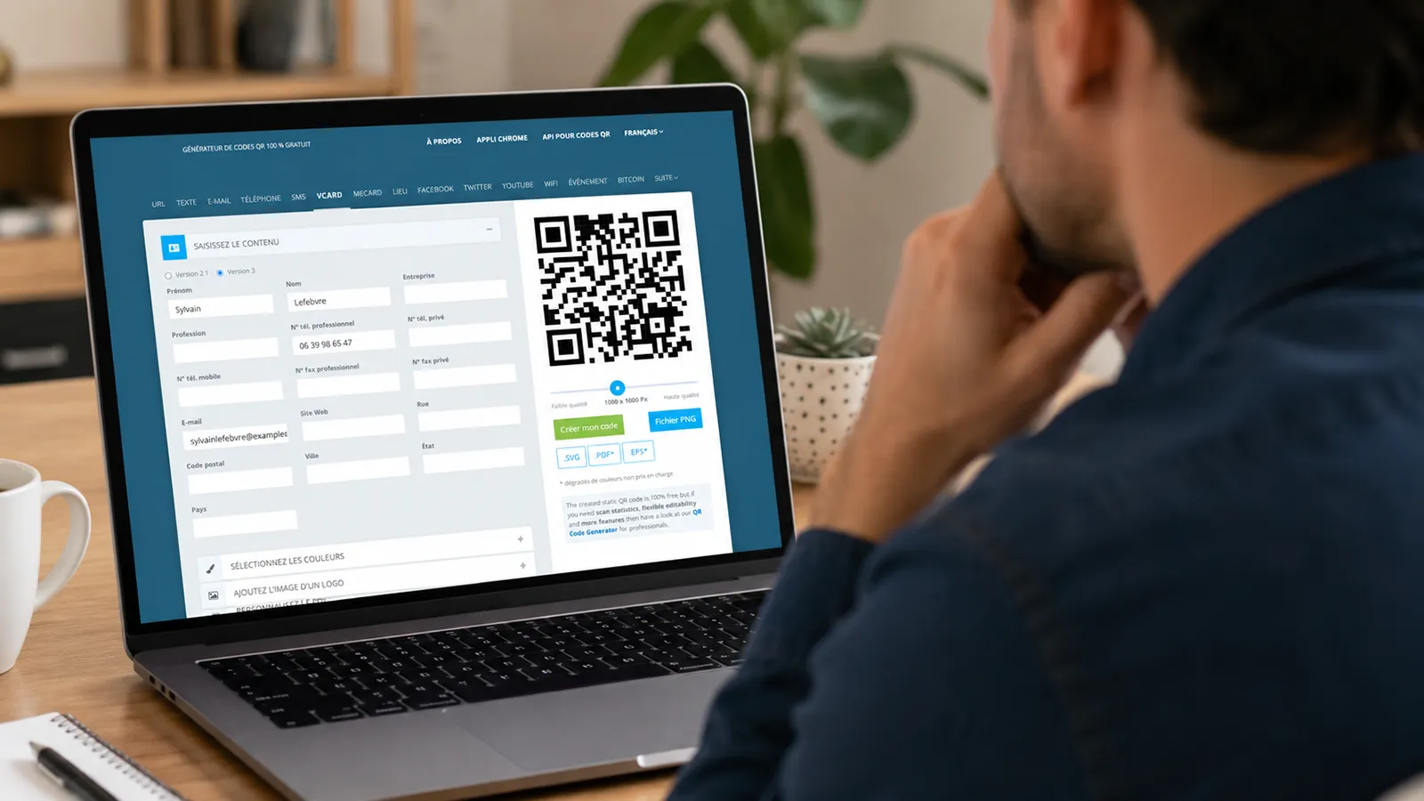 Comment créer un QR code pour une carte de visite ?