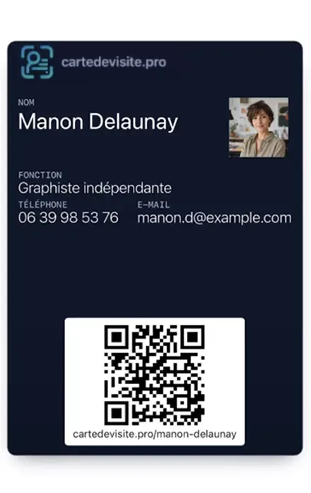 Passe Apple Wallet de la carte de visite d'Olivier Ferrand : nom, fonction, téléphone, e-mail et QR code vers sa carte