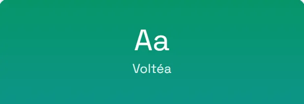 Déclinaison Équipe commerciale : dégradé indigo de l'identité visuelle Voltéa